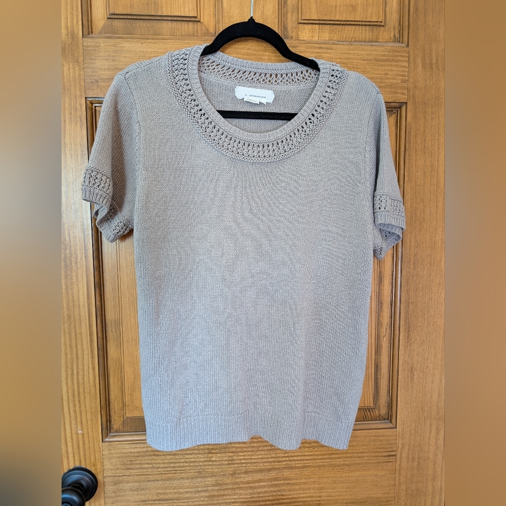 Anthropogie Short Sleeve Sweater